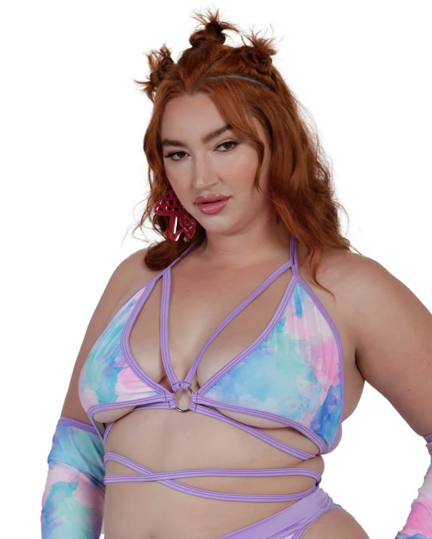 Rolita Couture Pastel Tie-Dye Butterfly Kisses Wrap Top 9 Rolita Couture Pastel Tie-Dye Butterfly Kisses Wrap Top