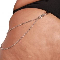 Rolita Couture X IHR Black Bootylicious Chain Thong Bottoms 32 Rolita Couture X IHR Black Bootylicious Chain Thong Bottoms