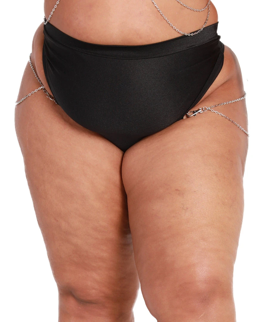 Rolita Couture X IHR Black Bootylicious Chain Thong Bottoms 14 Rolita Couture X IHR Black Bootylicious Chain Thong Bottoms