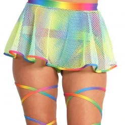 New Arrivals Roma Happy Pride Mesh Mini Skirt