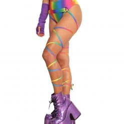 New Arrivals Roma Happy Pride Pair Of Rainbow Leg Wraps