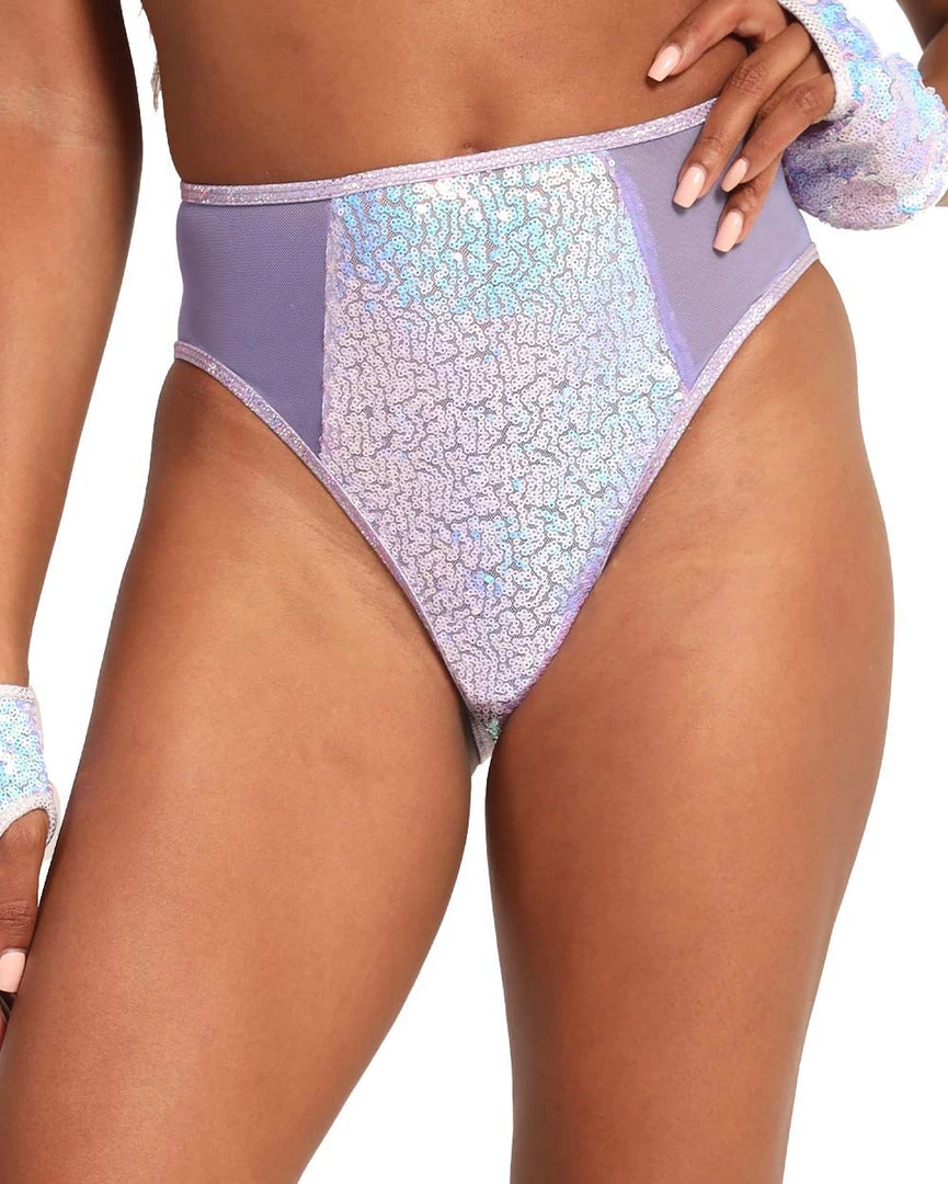 Roma Magic Dust Sequin Hi-Waisted Bottoms 1 Roma Magic Dust Sequin Hi-Waisted Bottoms