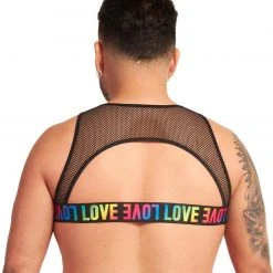 New Arrivals Roma Rainbow Disco Fishnet Harness