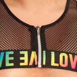 New Arrivals Roma Rainbow Disco Fishnet Harness