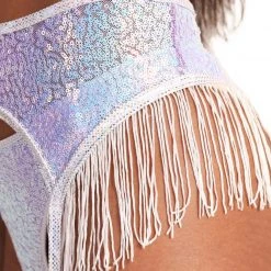 Roma She's So Lucky Sequin Fringe Garter Belt