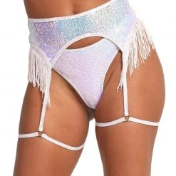 Roma She's So Lucky Sequin Fringe Garter Belt