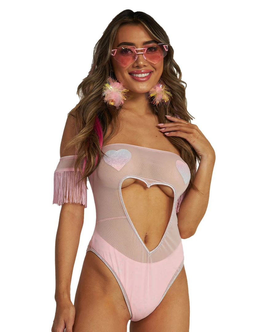 Roma X IHR Be Mine Cutout Mesh Bodysuit 1 Roma X IHR Be Mine Cutout Mesh Bodysuit