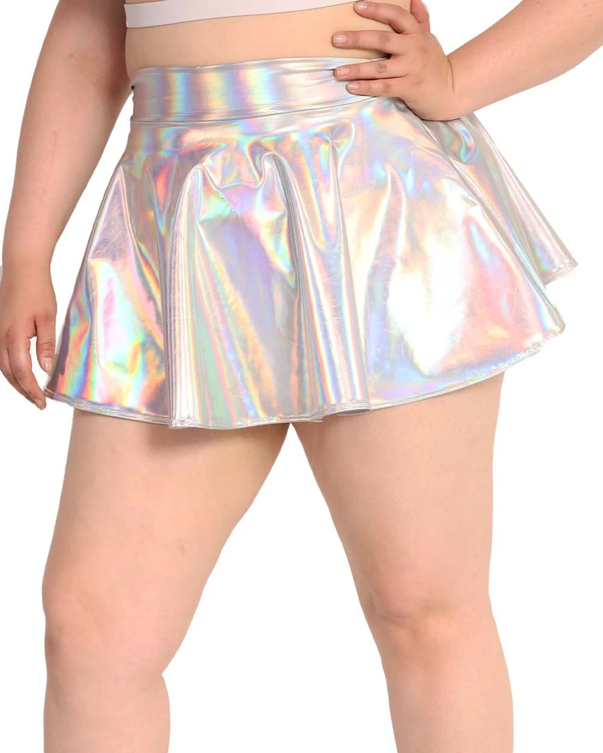 Clothing Roma Extragalactic Holo Skater Skirt 5 Clothing Roma Extragalactic Holo Skater Skirt