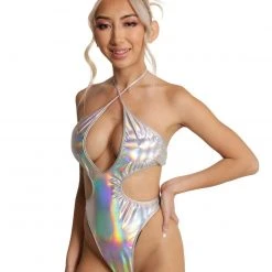 Roma X IHR Feel The Glow Holo Keyhole Bodysuit Clothing 8 Roma X IHR Feel The Glow Holo Keyhole Bodysuit Clothing