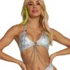 Roma X IHR Holo Chain Halter Top