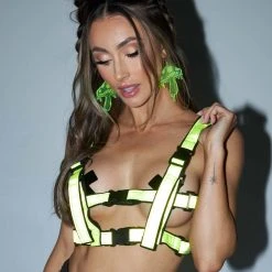 Western Fashion New Arrivals Rush Hour Neon Chest Harness