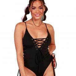Hot & Delicious Black Bead Clothing Saucy Spectacular Playsuit