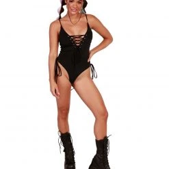 Hot & Delicious Black Bead Clothing Saucy Spectacular Playsuit