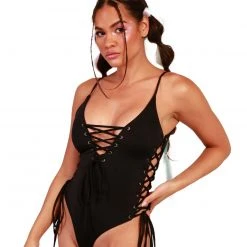 Hot & Delicious Black Bead Clothing Saucy Spectacular Playsuit