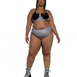 OhYes Set Me Free Reflective Booty Shorts Bottoms