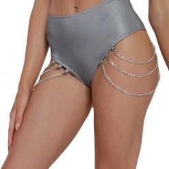 OhYes Set Me Free Reflective Booty Shorts Bottoms