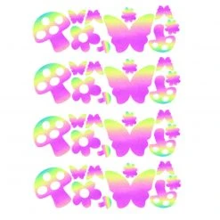 Sasswear X IHR Shroom Party Rainbow Reflective Body Stickers