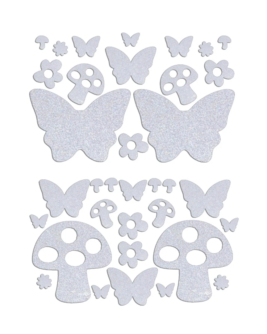 Sasswear X IHR Shroom Party Reflective Pasties And Body Stickers Set Trending Now 2 Sasswear X IHR Shroom Party Reflective Pasties And Body Stickers Set Trending Now
