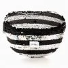 Spiral Industries Accessories Silver-Blackstripe Sequins Fanny Pack