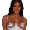 OhYes Silver Drip Holo Corset Top Tops