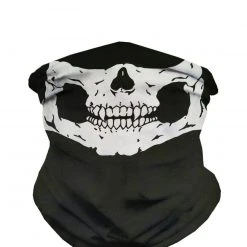 INTO THE AM Skeleton Mouth Seamless Mask Bandana Masks & Bandanas