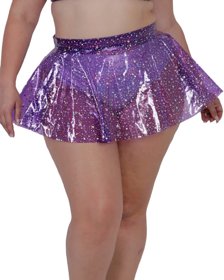 OhYes Sky Full Of Stars PVC Mini Skirt Clothing 10 OhYes Sky Full Of Stars PVC Mini Skirt Clothing