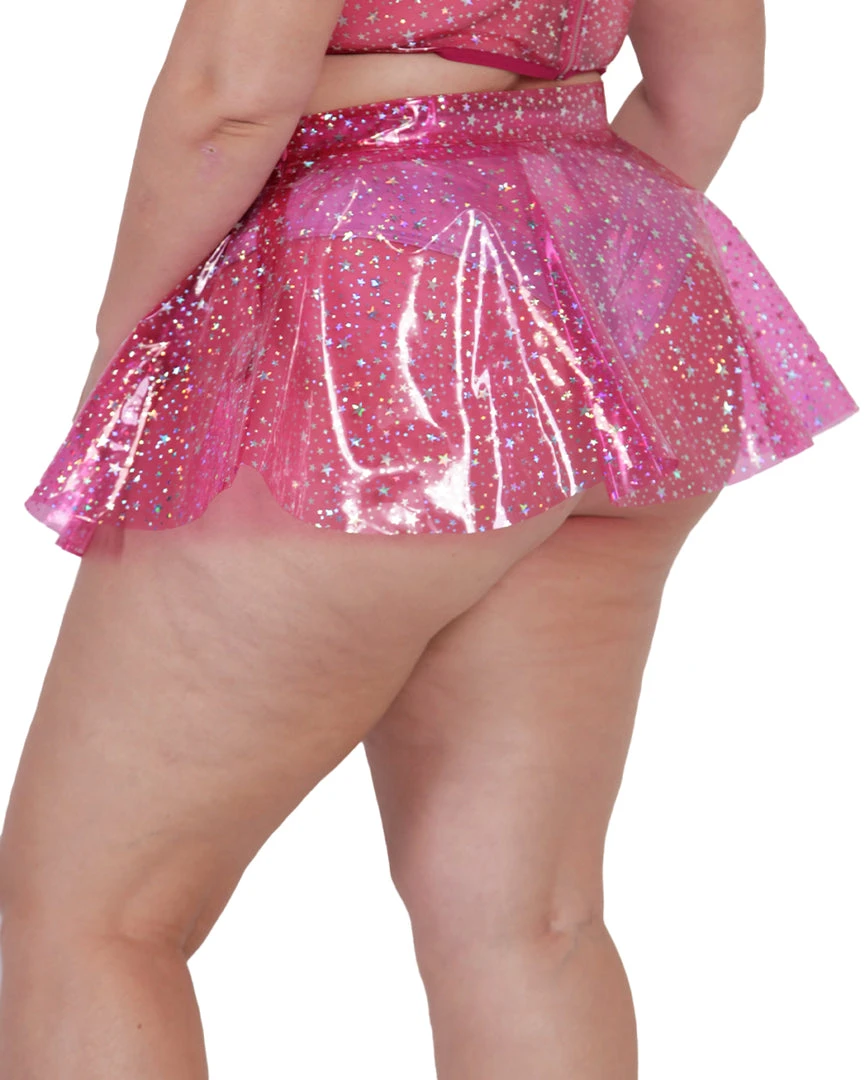 OhYes Sky Full Of Stars PVC Mini Skirt Clothing 36 OhYes Sky Full Of Stars PVC Mini Skirt Clothing