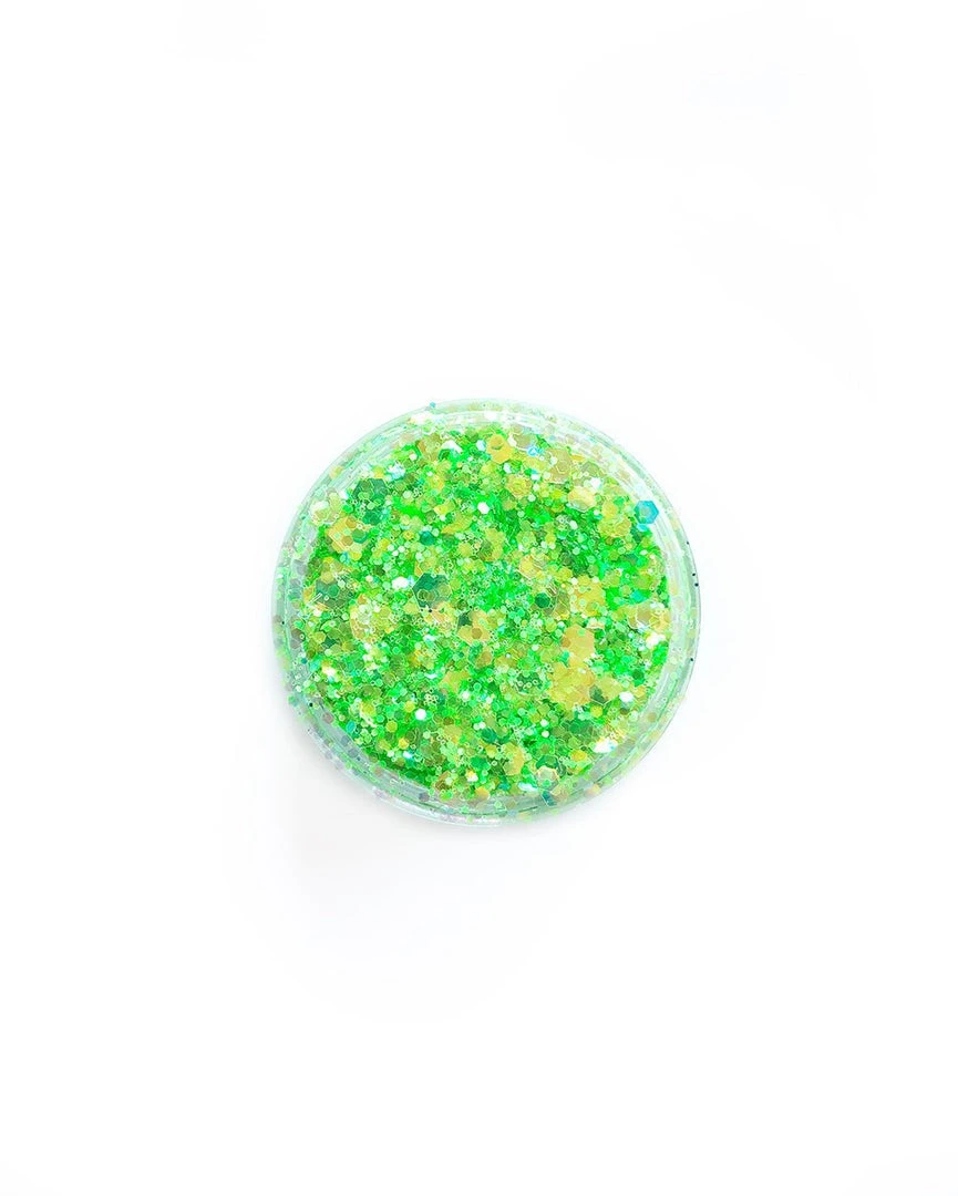 Lunautics Neon Green Glitzy Glitter 1 Lunautics Neon Green Glitzy Glitter