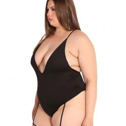 Day G Smokin' Hot Deep V Harness Bodysuit Clothing