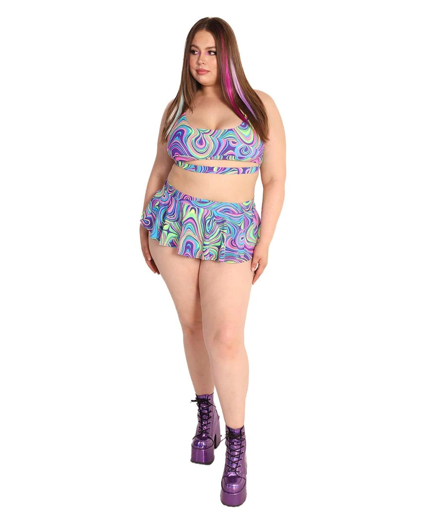 Dippin Daisies Sooo Trippy Skater Skirt Clothing 8 Dippin Daisies Sooo Trippy Skater Skirt Clothing