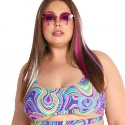 Dippin Daisies Sooo Trippy Underboob Cutout Top