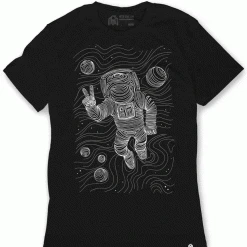 INTO THE AM Men Space Waves Glow-in-the-Dark Tee