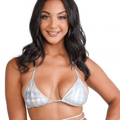 Day G Space Date Holo Wrap Around Bikini Top Tops