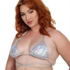 Day G Space Date Holo Wrap Around Bikini Top Tops