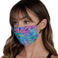 INTO THE AM Spiral Tie-Dye Face Mask