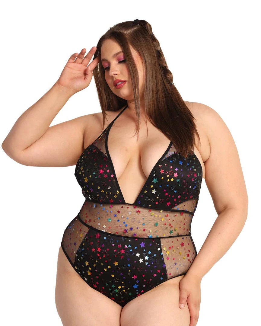 OhYes New Arrivals Star Bright Mesh Bodysuit 6 OhYes New Arrivals Star Bright Mesh Bodysuit