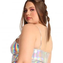 OhYes Stargirl Holo Corset Top Clothing