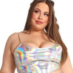 OhYes Stargirl Holo Corset Top Clothing