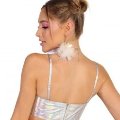 OhYes Stargirl Holo Corset Top Clothing