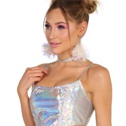 OhYes Stargirl Holo Corset Top Clothing