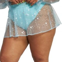 OhYes New Arrivals Starlight Lover Flowy Mesh Mini Skirt