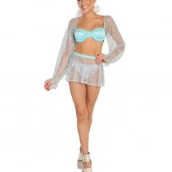 OhYes New Arrivals Starlight Lover Flowy Mesh Mini Skirt