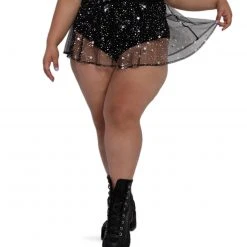 OhYes New Arrivals Starlight Lover Flowy Mesh Mini Skirt