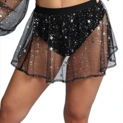 OhYes New Arrivals Starlight Lover Flowy Mesh Mini Skirt