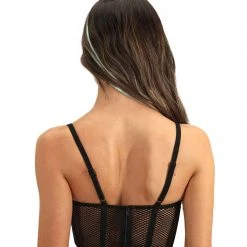 Kiki Riki Stick To The Rules Fishnet Bustier Clothing