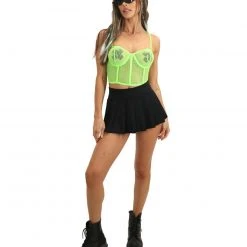 Kiki Riki Stick To The Rules Fishnet Bustier Clothing
