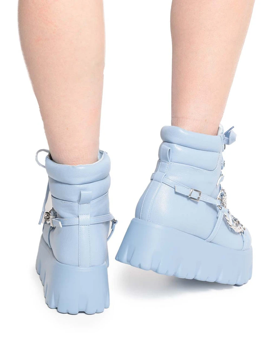 Cape Robbin Stompz Chunky Chain Baby Blue Boots Shoes 4 Cape Robbin Stompz Chunky Chain Baby Blue Boots Shoes
