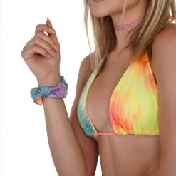 LA Seduction Sun Soaked Rainbow Tie-Dye Scrunchie 7 LA Seduction Sun Soaked Rainbow Tie-Dye Scrunchie
