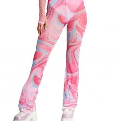 Hot & Delicious Black Bead New Arrivals Sweet Swirlz Mesh Bell Bottoms