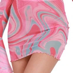 Hot & Delicious Black Bead Trending Now Sweet Swirlz Mini Skirt